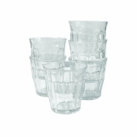 Duralex Picardie 7-3/4-Ounce Clear Tumbler, Set of 6