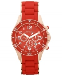 A winning blend of hues create a vibrant and stylish watch, by Marc by Marc Jacobs.