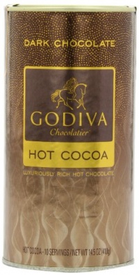 Godiva Dark Chocolate Hot Cocoa Can, 14.5-Ounces (Pack of 2)