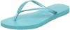 Havaianas Women's Slim Flip Flop,Ocean Green,37/38 BR/7-8 M US