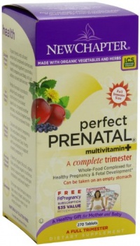 New Chapter Organics Perfect Prenatal Full Trimester Vitamin Tablets, 270-Count