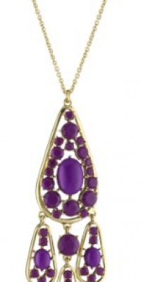 Kate Spade New York Paisley Park Purple Pendant Necklace