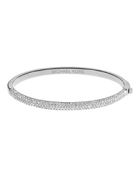 With a subtle sparkle, this Michael Kors bangle bracelet is the perfect finishing touch for an elegant evening outfit.