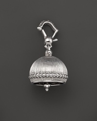 Inspired by Zen philosophy, this intricately detailed, matte finish sterling silver meditation bell from Paul Morelli jingles softly.