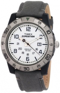 Timex Men's T49864 Expedition Rugged Analog Gray/Green Canvas Strap Watch