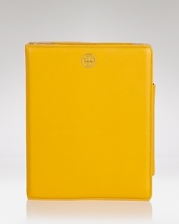 Accessorize your gadget in bold fashion with this leather tablet case from Tory Burch, crafted from fine Vachetta leather and finished with a delicate logo plaque.