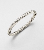 From the Cable Classic Collection. A simply chic sterling silver style in an iconic cable design. Sterling silverDiameter, about 2.5Hinged, push clasp closureImported 