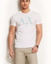 Armani Exchange Mens Striped A|X Tee