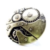 DaisyJewel Top Seller Mega Clearance Sale Stretchy Stretch Band Vintage Industrial Patina Bronze Steampunk Pocket Watch Clockwork Gears Machinery Ring - Stretches Adjustable Through the Range of Size 4 to Size 6