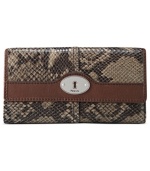 Get organized in the most exotic way with this posh, python-embossed leather clutch from Fossil. Ideally sized to slip inside a handbag, it boasts plenty of pockets and compartments for all the essentials.