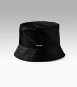 Lightweight nylon with stitched brim. Nylon lining Dry clean Made in Italy 