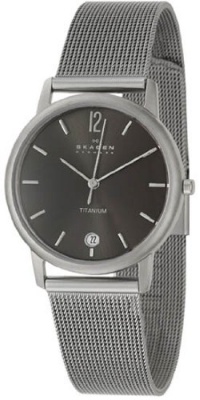 Skagen Men's 170LTTMM1 Titanium Black Dial Watch