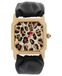 Animal prints are on-trend this season! Grab this fierce watch from Betsey Johnson and keep your look on point.