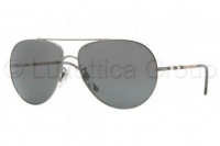 Burberry 105787 DARK NIKEL GRAY 3055 Aviator Sunglasses Lens Category 3