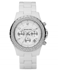 Add a touch of glam to your look with this glittering Madison watch by Michael Kors.