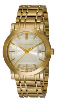 Burberry Men's BU1393 Heritage Gold-Plated Stainless Steel Gold Dial Watch