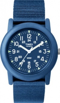 Timex Unisex T2N257 Analog Blue Nylon Strap Camper Watch