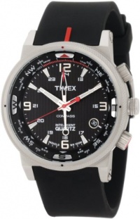 Timex Intelligent Quartz Black Dial Compass Mens Watch T2N724