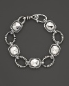 Lagos Silver Rocks Link Bracelet, 7