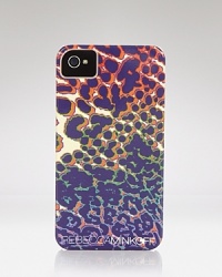 Let Rebecca Minkoff give your gadget a hit of print with this iPhone case, splashed in a wildly vibrant motif.