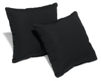 Strathwood 14-by-14-Inch Sunbrella Acrylic Pillow, Set of 2, Solid Black