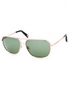 Fashion Sunglasses: Rose Gold/Green