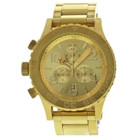 Nixon 42-20 Chrono Champagne Dial Gold Tone Mens Watch A0371502