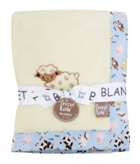 Trend Lab Framed Receiving Blanket, Baby Barnyard