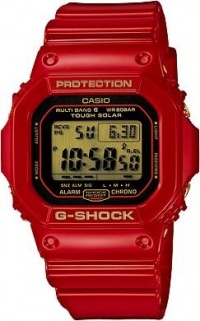 Casio G-Shock 30th Anniversary Gold Dial Red Resin Mens Watch GW-M5630A-4CR