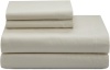 Calvin Klein White Label Double Stitch Sateen Queen Sheet Set, Bisque