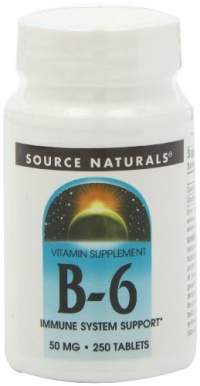 Source Naturals Vitamin B-6, 50mg, 250 Tablets