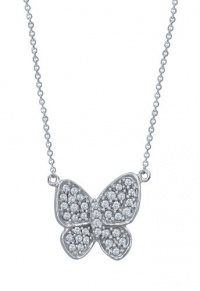 Effy Jewlery 14K White Gold Butterfly Diamond Pendant, .37 TCW