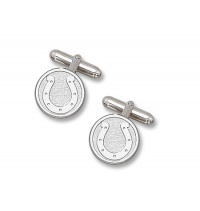 Sterling Silver Indianapolis Colts Horseshoe Cuff Links