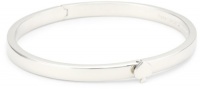 Kate Spade New York Spade Bangles Silver-Tone Thin Hinge Bangle Bracelet