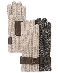 Touchscreen compatible with a leather strap detail, these thick gloves from Grandoe are both warm and tech-savvy.