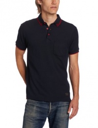 Ben Sherman Men's Short Sleeve Tipped Collar Pique Polo Shirt