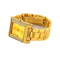 Fortune 'Duke' WAT0961MGD Exclusive Goldtone Stainless Steel Goldtone Face Men Watch for Gift, Apparel