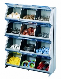 Stack-On CB-12 Clear View 12-Bin Organizer