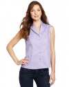 Jones New York Women's Sleeveless Easy Care Shirt, New Lavender, 8