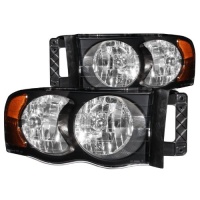 Anzo USA 111022 Dodge Ram Crystal Black Headlight Assembly - (Sold in Pairs)