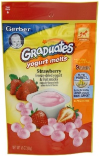 Gerber Graduates Yogurt Melts, Strawberry, 1 Ounce