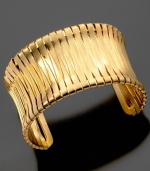 A cuff bangle by Kenneth Cole New York inspired by Egyptian beauty. Crafted in goldtone mixed metal. Adjustable.