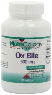 Nutricology Ox Bile, 500 mg,  100 Vegetarian Capsules