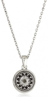 House of Harlow 1960 Silver-Plated Small Metal Sunburst Pendant Necklace