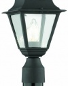 Thomas Lighting SL7387 Windbrook Collection 1 Light Outdoor Post Lantern, Matte Black