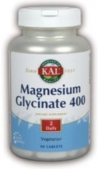 KAL - Magnesium Glycinate, 400 mg, 90 tablets