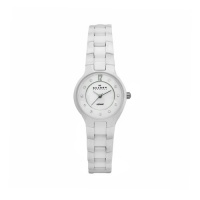 Skagen Women's 572SSXWC Denmark White Ceramic Crystal Accent Watch