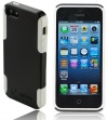 Splash Medley Dual-Layer Hybrid Case / Cover for iPhone 5 - Black / White