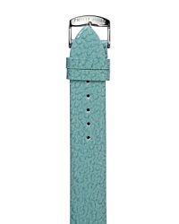 A bold sea blue watch strap in luxe calf leather, fit size 1, 6, and 21 Philip Stein watch heads.