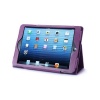 Acase Leather Case Cover with Built-In Flip Stand for Apple iPad mini - Purple (ACS-1005PUPP-MPD)